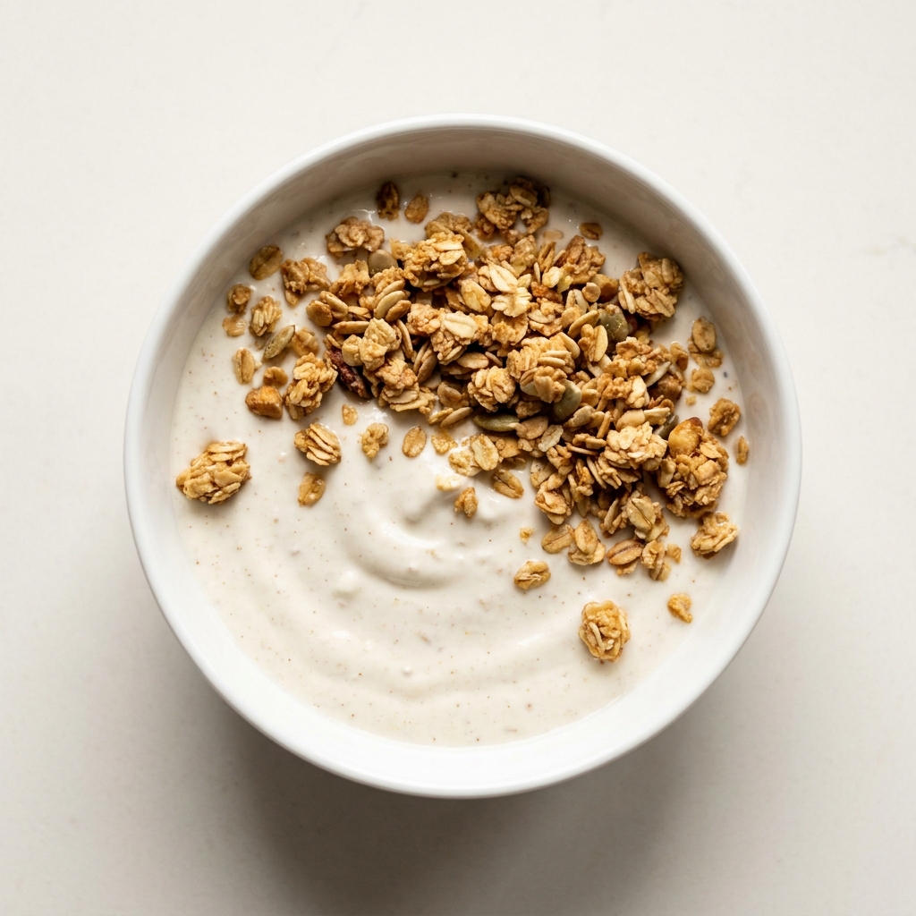 High Protein Greek Yogurt Bowl, prepared as a finished Lila recipe