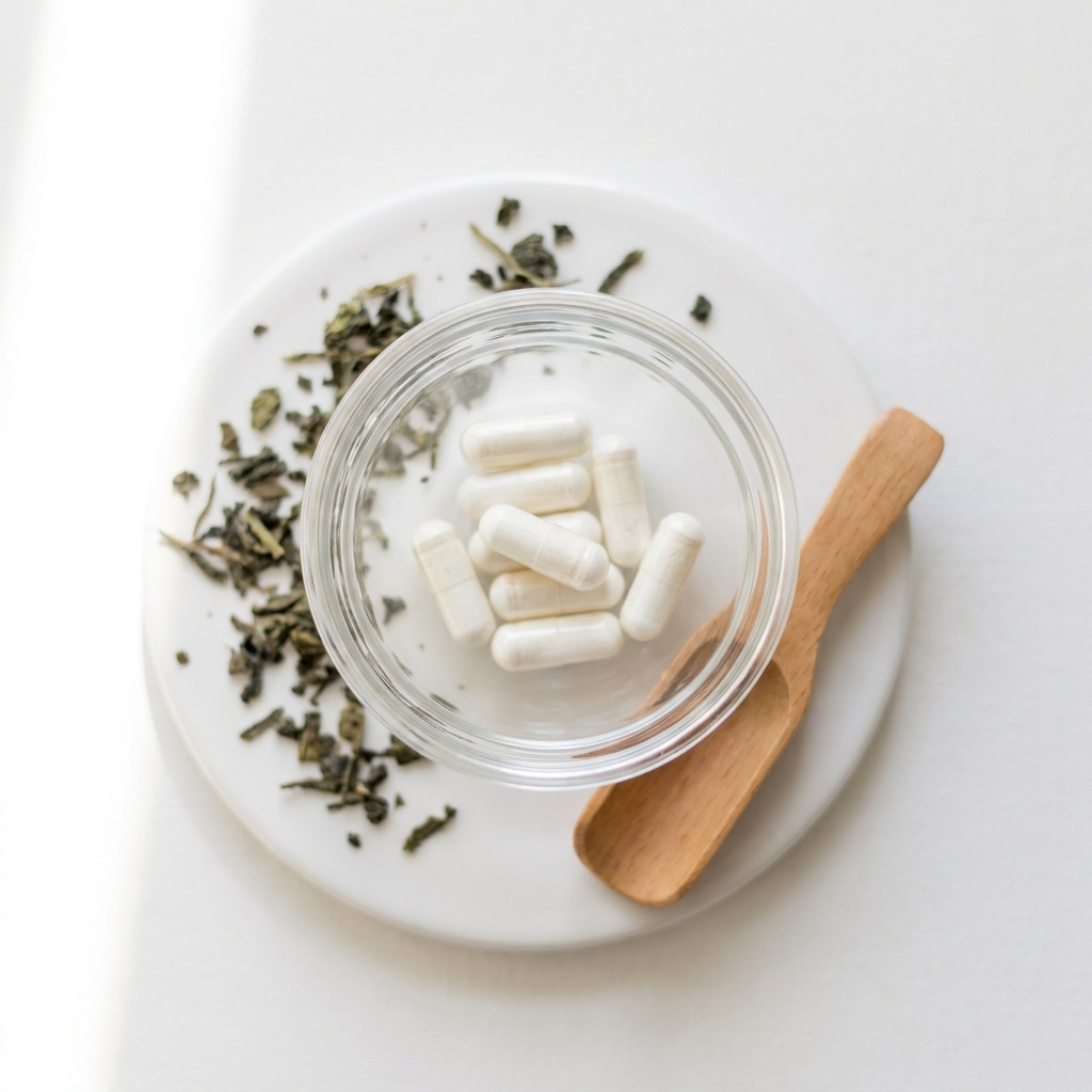 Unbranded presentation of L-Theanine Supplement