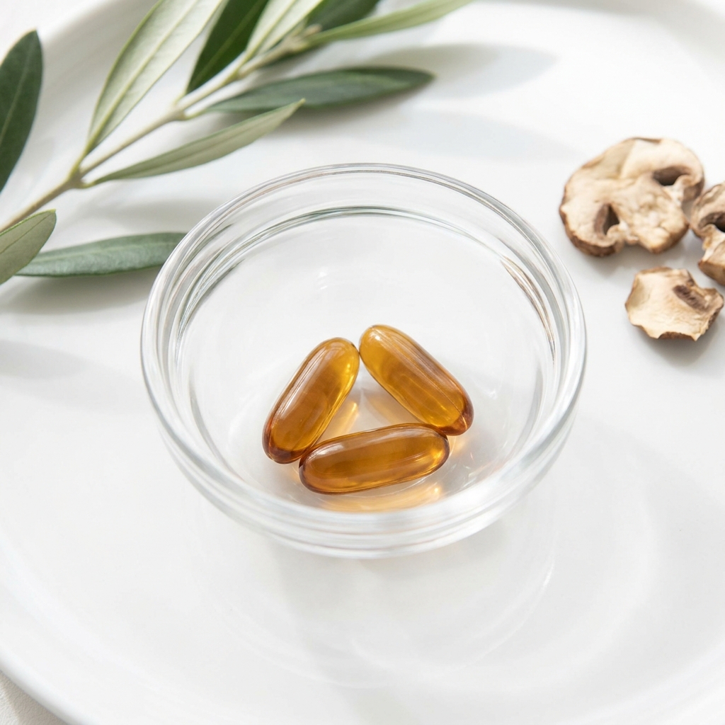 Unbranded presentation of Vitamin D3 and K2 Supplement