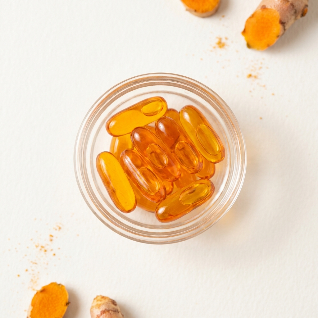 Unbranded presentation of Turmeric Curcumin Supplement