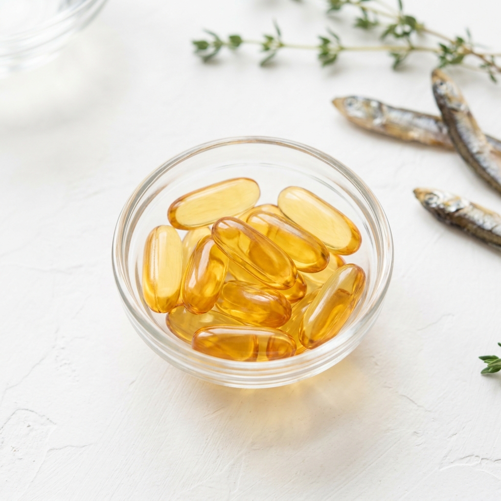 Unbranded presentation of High-Quality Fish Oil (Omega-3)