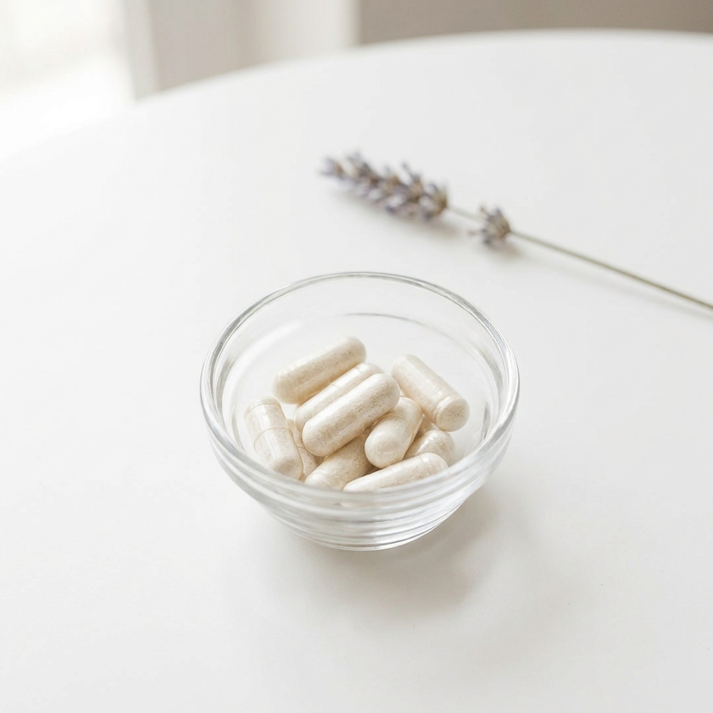 Unbranded presentation of Magnesium Glycinate for Hormonal Balance