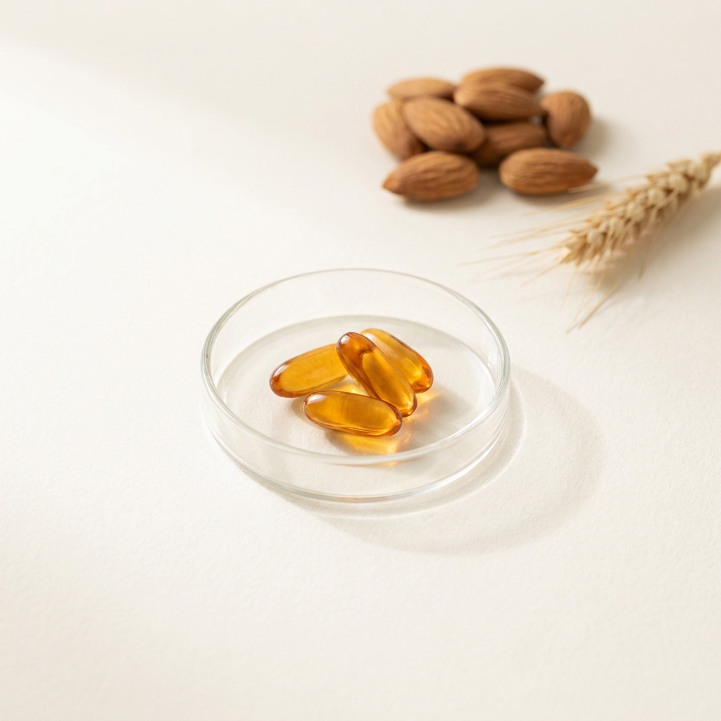 Unbranded presentation of Vitamin E Supplement for Hormonal Support