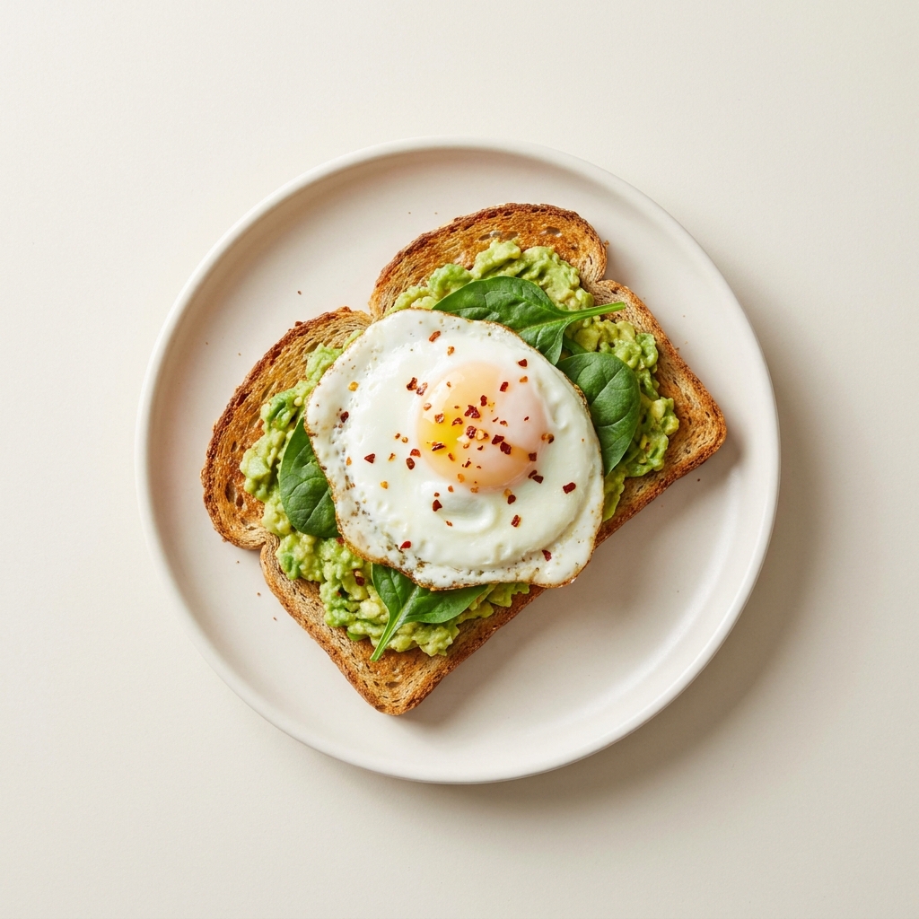 Hormone Balancing Egg And Avocado Sandwich, prepared as a finished Lila recipe