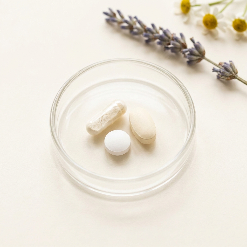 Unbranded presentation of Sleep and Calm Support Trio