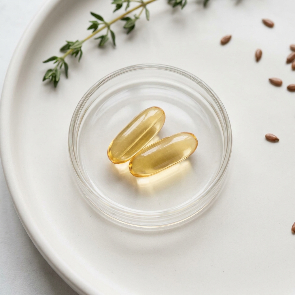 Unbranded presentation of Omega-3 and Vitamin D3 Supplement