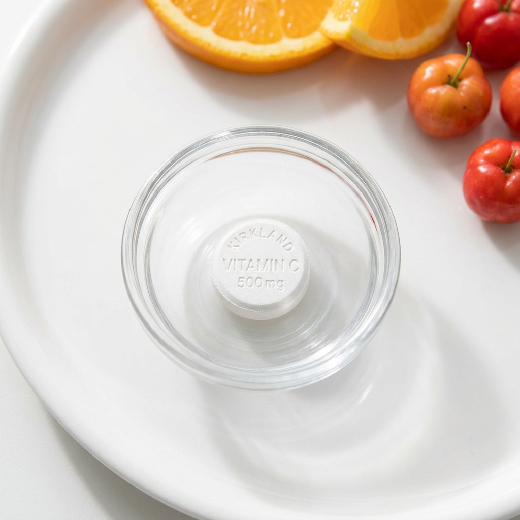 Unbranded presentation of Kirkland Vitamin C 500mg