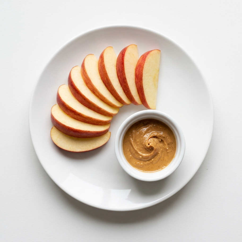 Apple with Peanut Butter Snack, prepared as a finished Lila recipe