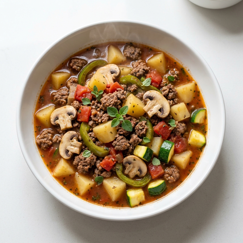 One-Pan Beef And Potato Skillet, prepared as a finished Lila recipe