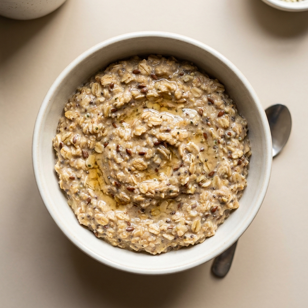 Seed & Oat Protein Power Bowl, prepared as a finished Lila recipe