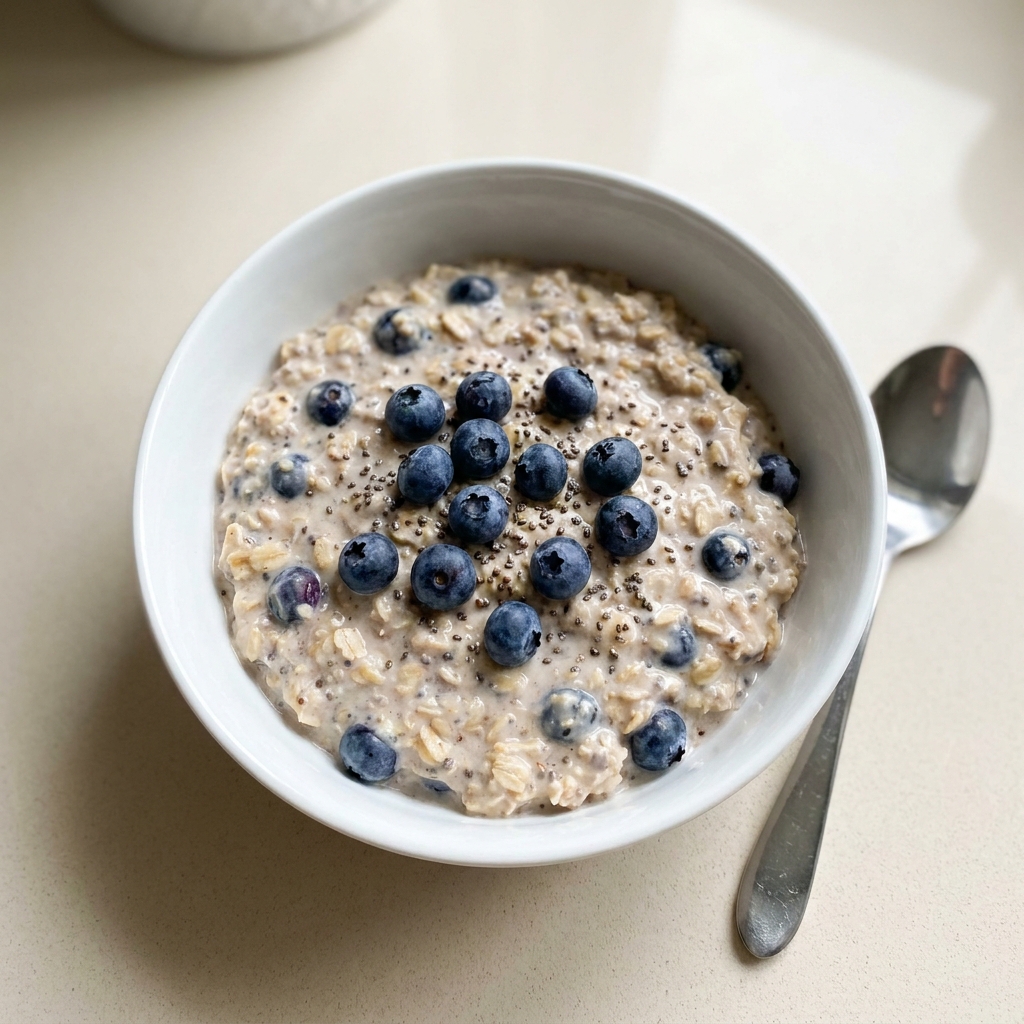 High-Protein Berry Overnight Oats, prepared as a finished Lila recipe
