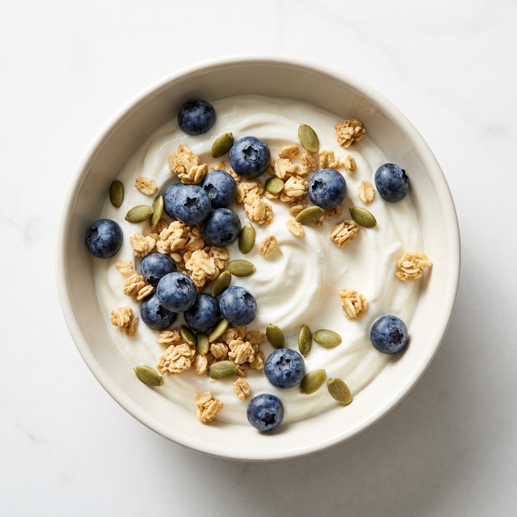 Quick Protein Greek Yogurt Bowl, prepared as a finished Lila recipe