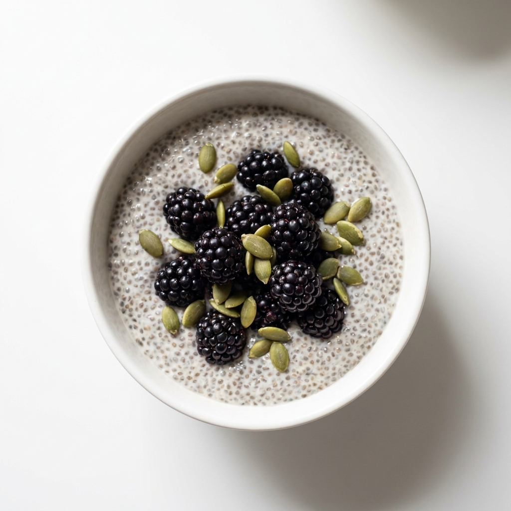 Magnesium Boosting Berry Chia Pudding, prepared as a finished Lila recipe