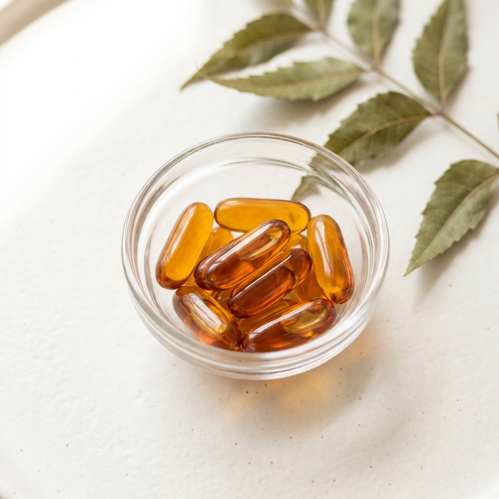 Unbranded presentation of Neem Extract for Hormonal Balance