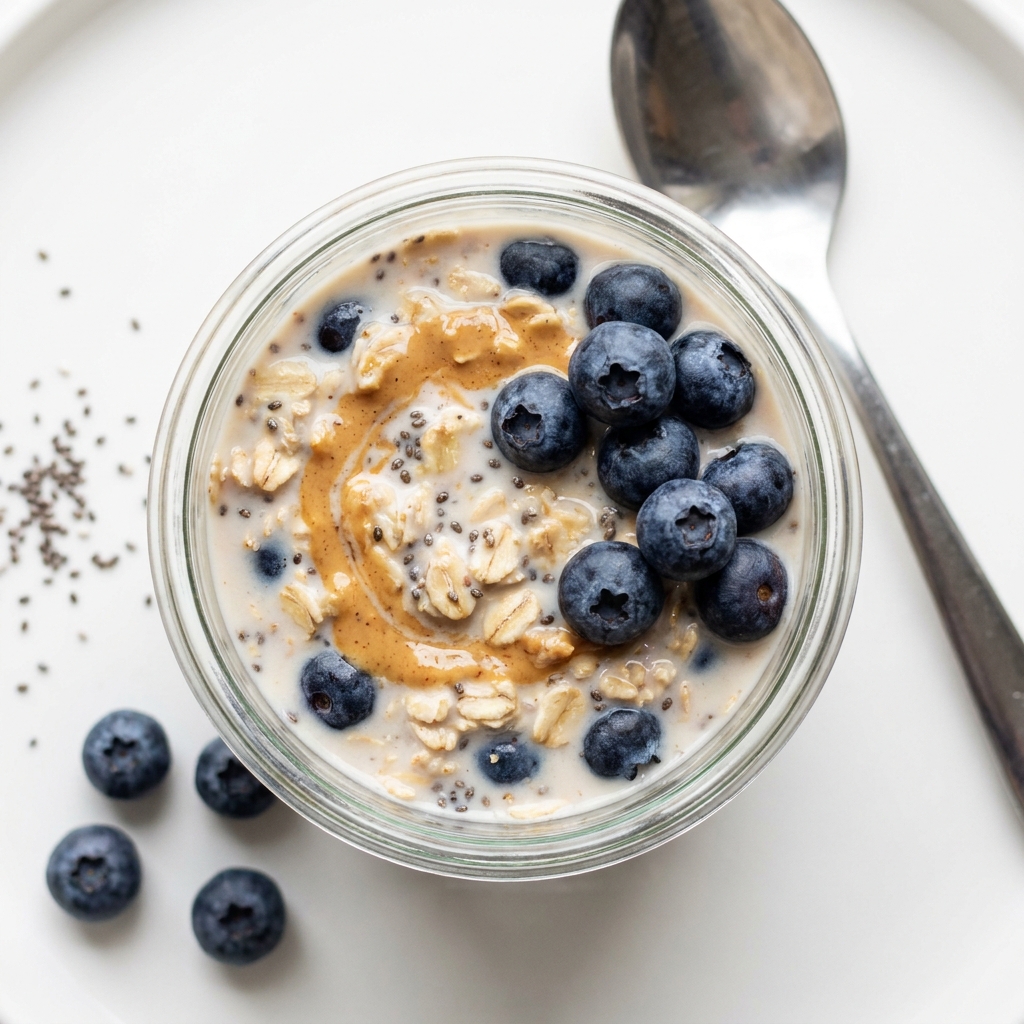 Vanilla Berry Overnight Oats, prepared as a finished Lila recipe