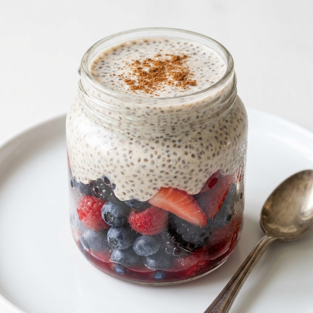 High-Protein Berry Chia Seed Pudding Jars, prepared as a finished Lila recipe