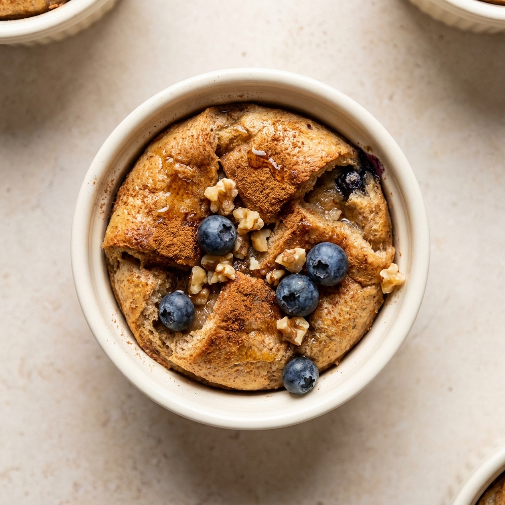 Cozy Protein Cinnamon Bread Pudding, prepared as a finished Lila recipe