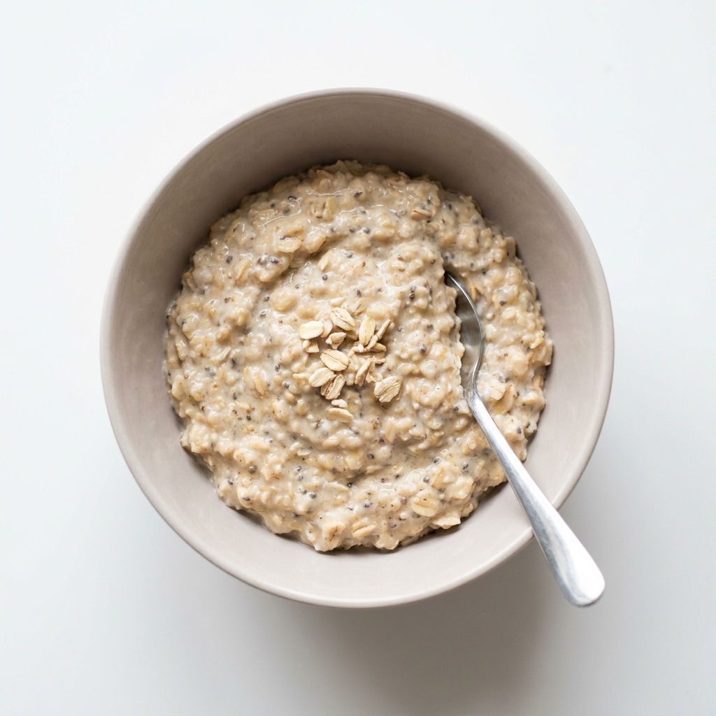 Sweet Vanilla High Protein Oats, prepared as a finished Lila recipe