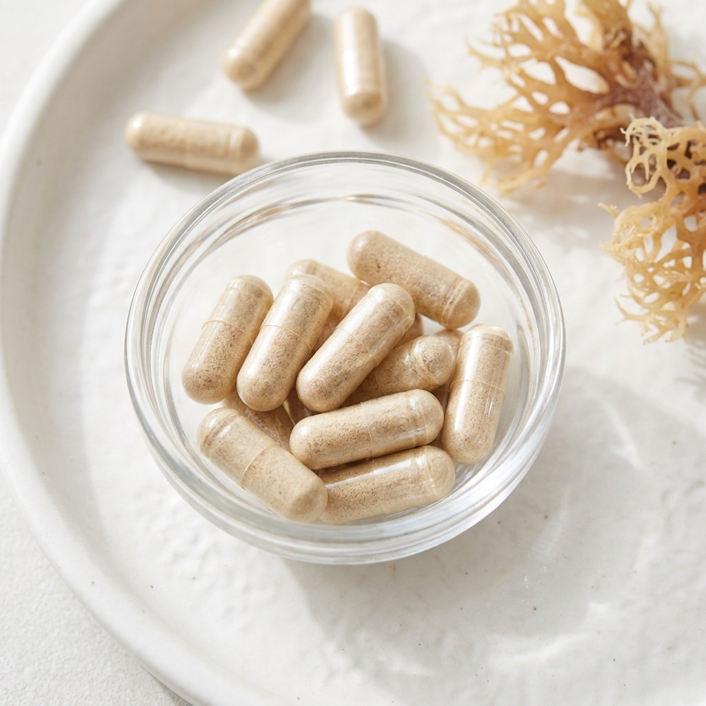 Unbranded presentation of Sea Moss Supplement
