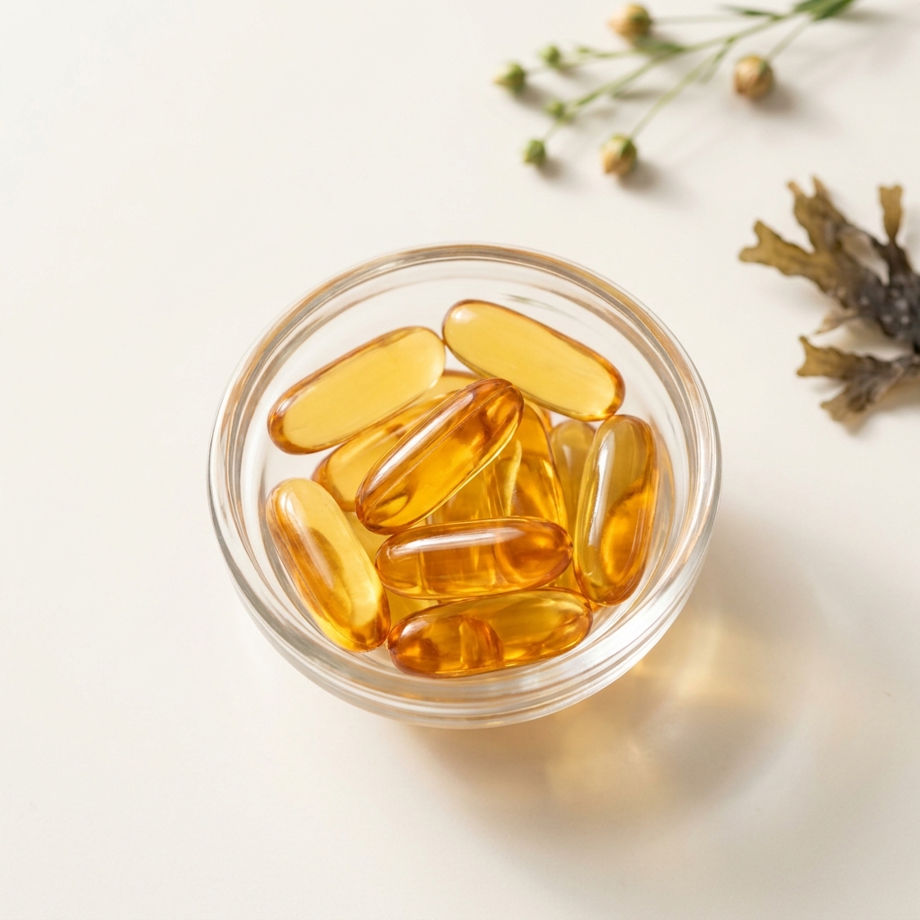Unbranded presentation of Omega-3 Fatty Acid Supplement