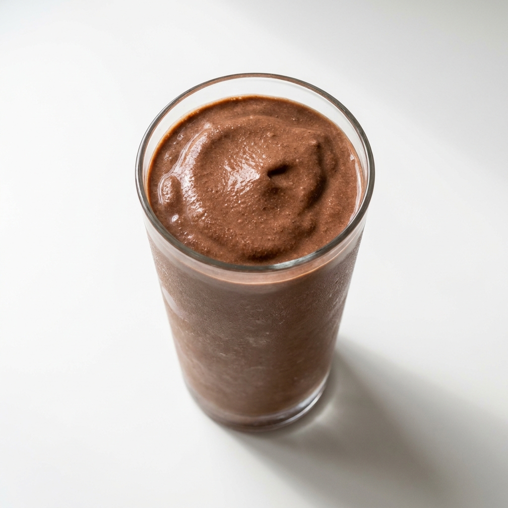 Chocolate Peanut Butter Post-Workout Protein Smoothie, prepared as a finished Lila recipe