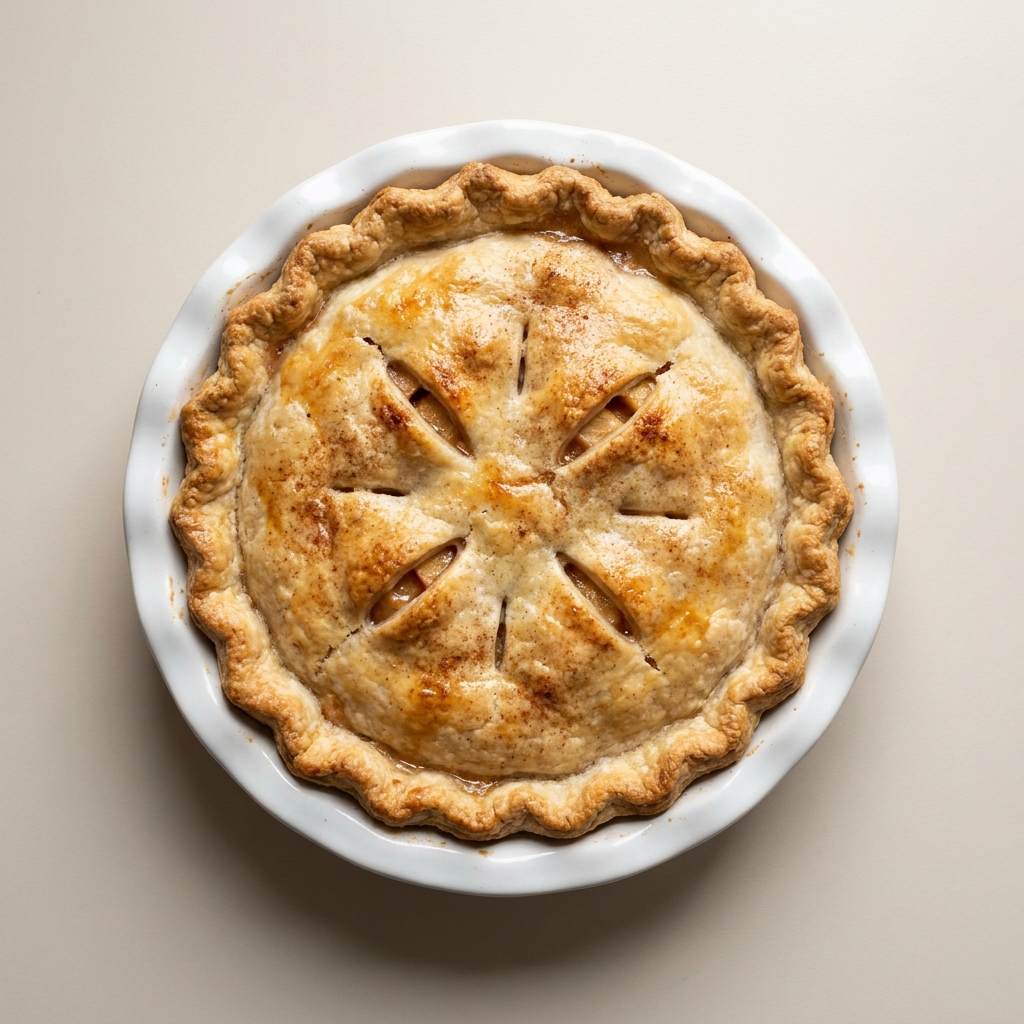 Gluten-Free Dairy-Free Warm Double Crust Apple Pie, prepared as a finished Lila recipe