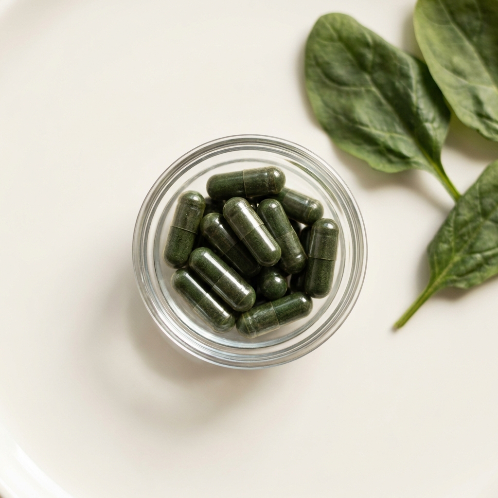Unbranded presentation of Iron Boost Vegan Supplement