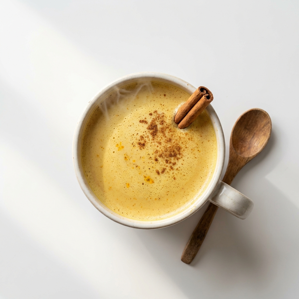 Cozy Cinnamon Vanilla Golden Milk Chai, prepared as a finished Lila recipe