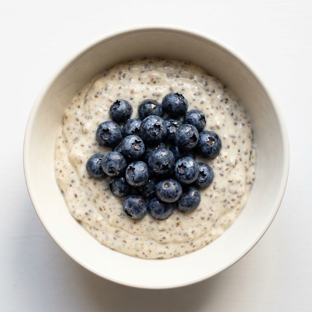 High Protein Vanilla Skyr Chia Pudding, prepared as a finished Lila recipe