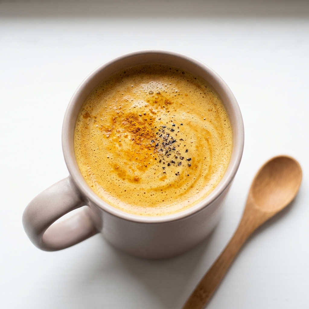 Golden Turmeric and Ginger Nighttime Tonic, prepared as a finished Lila recipe