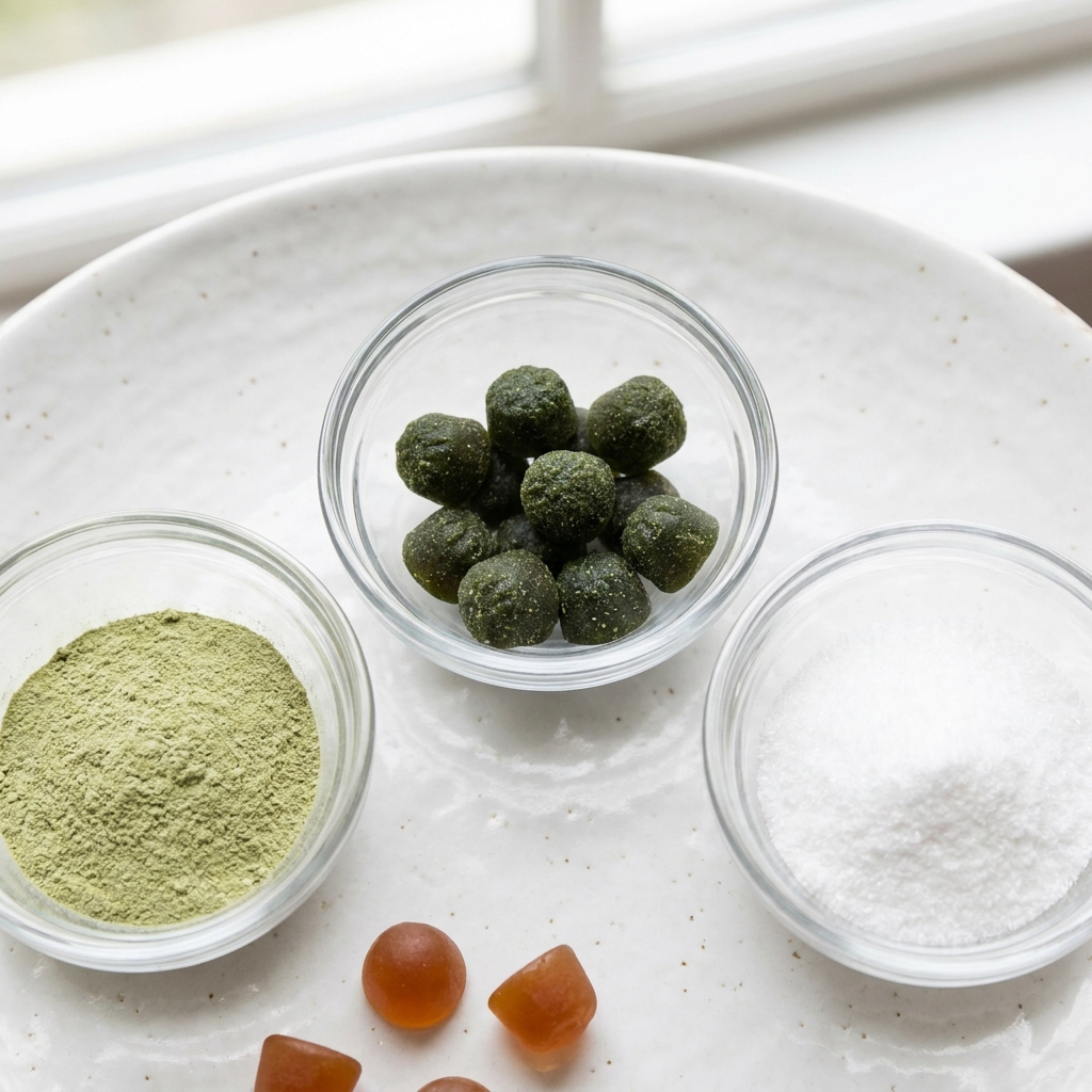 Unbranded presentation of Bloom Creatine, Greens & Metamucil Gummies Stack