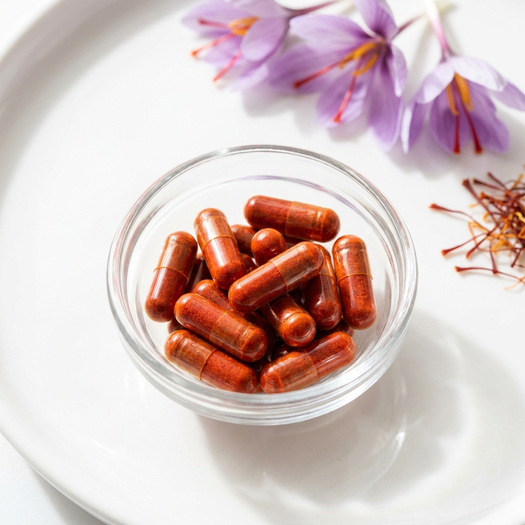 Unbranded presentation of Saffron Extract Supplement