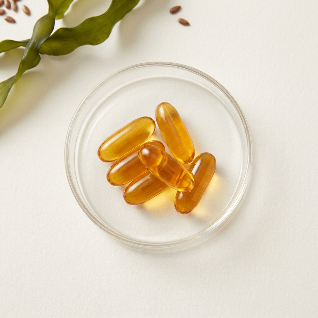 Unbranded presentation of Omega-3 Essential Fatty Acid Supplement