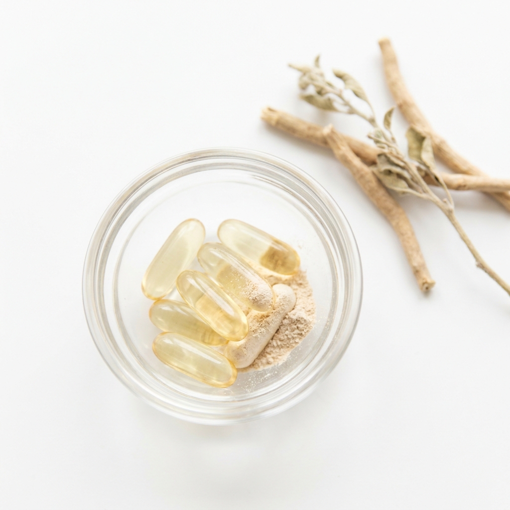 Unbranded presentation of URO Vaginal Moisture & Mood Supplement