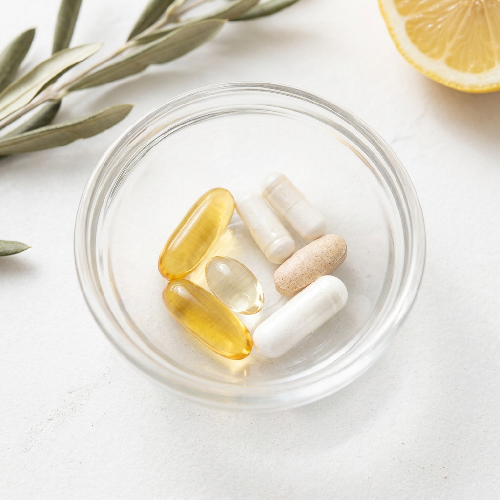 Unbranded presentation of Daily Essential Wellness Stack
