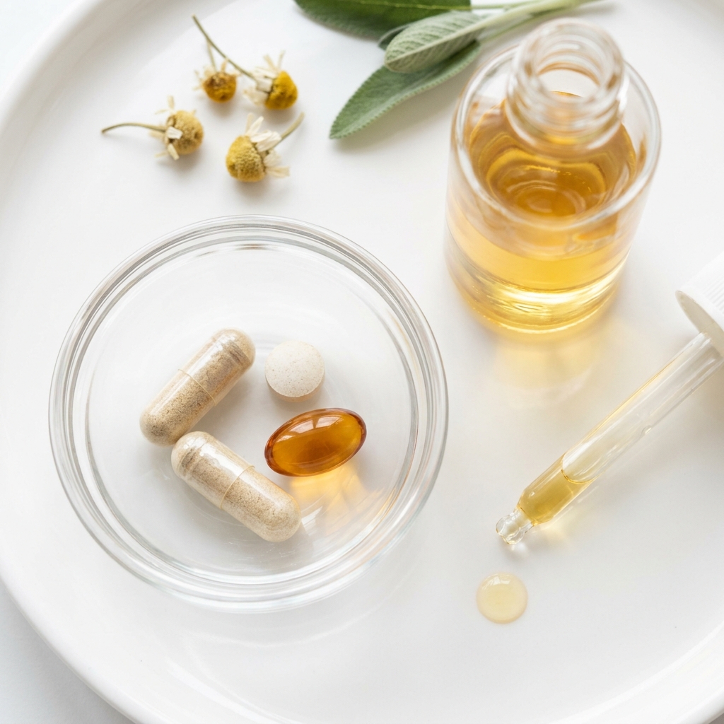 Unbranded presentation of Comprehensive Hormone Support Supplement Stack