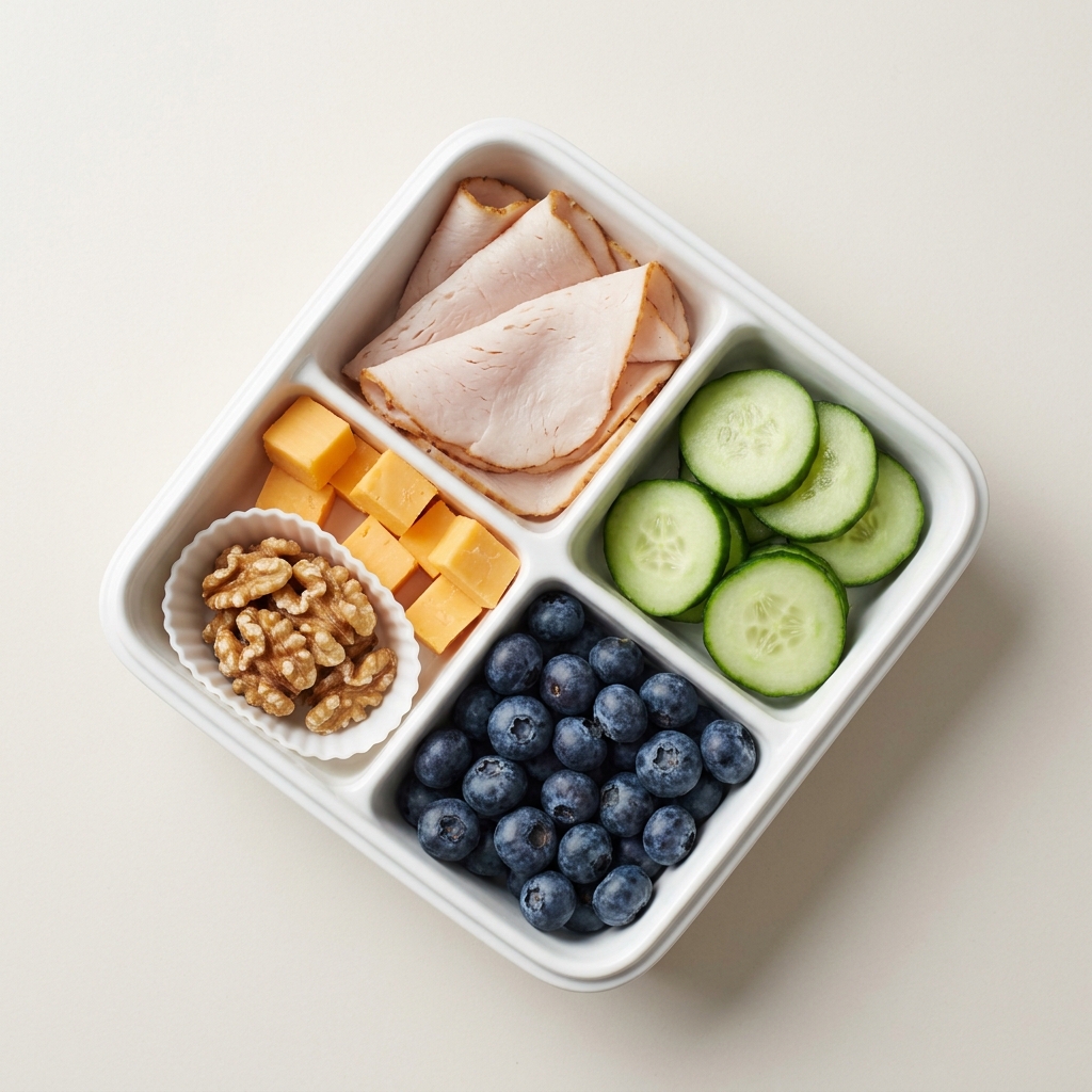 Protein Power Lunch Box, prepared as a finished Lila recipe