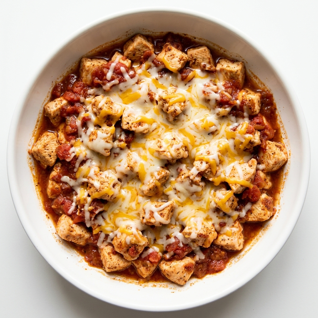 Mexican Salsa Chicken Skillet, prepared as a finished Lila recipe