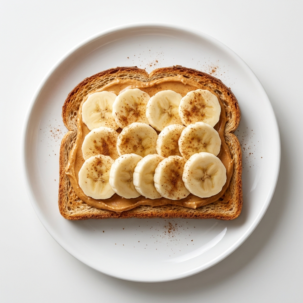 Creamy Peanut Butter and Banana Toast, prepared as a finished Lila recipe
