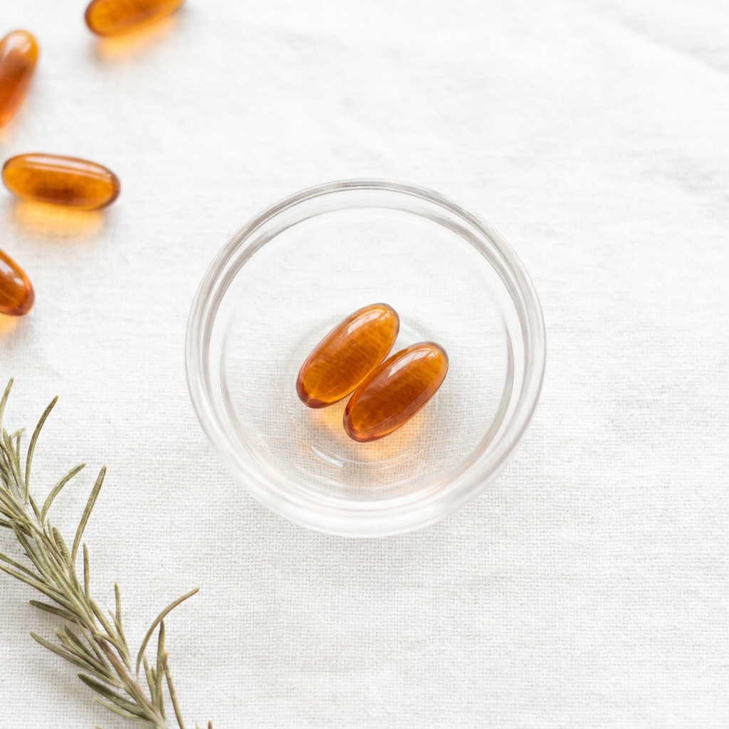 Unbranded presentation of Vitamin D3 & Omega-3 Supplement Blend