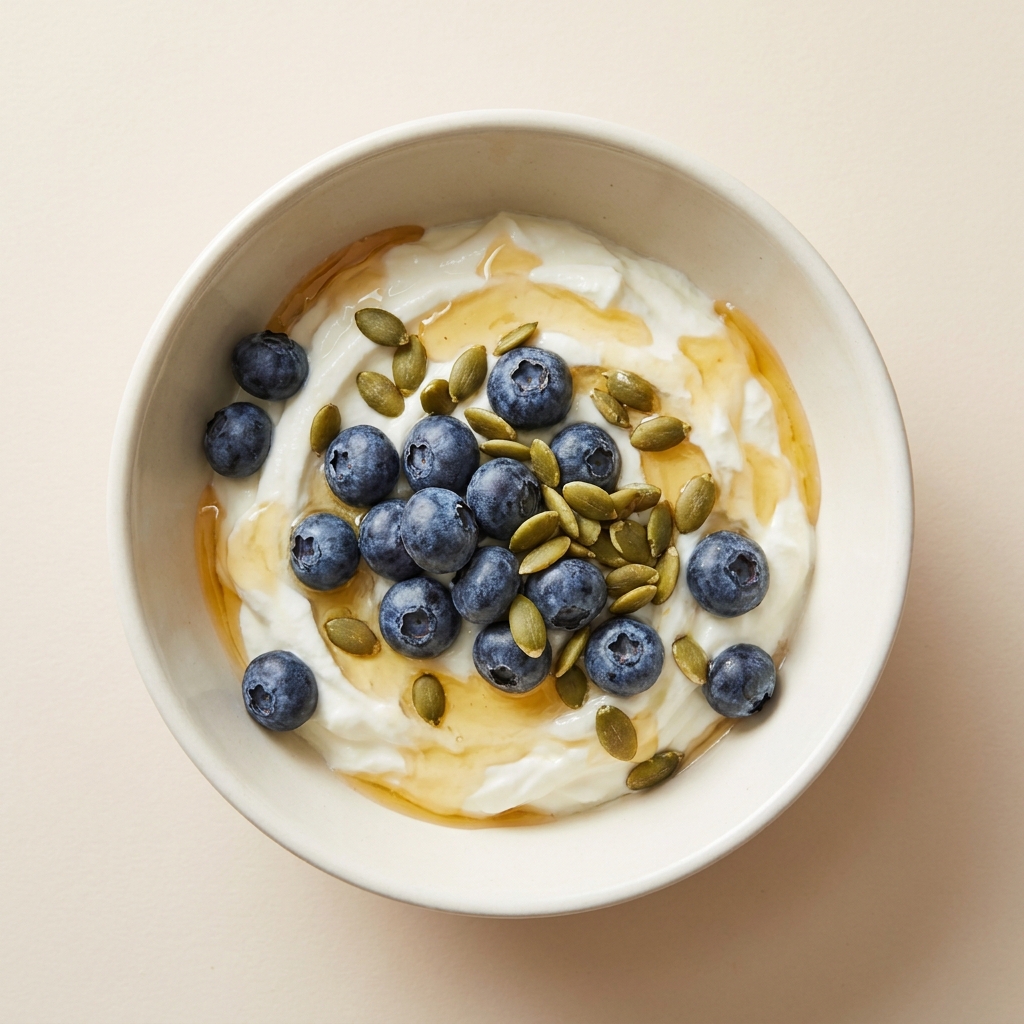 Greek Yogurt Berry Recovery Bowl, prepared as a finished Lila recipe