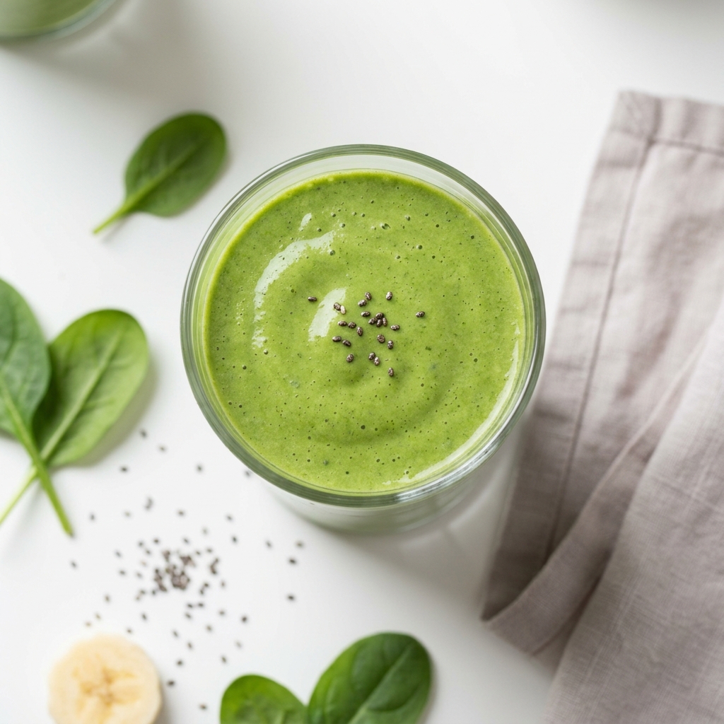 Hydrating High Protein Green Recovery Smoothie, prepared as a finished Lila recipe