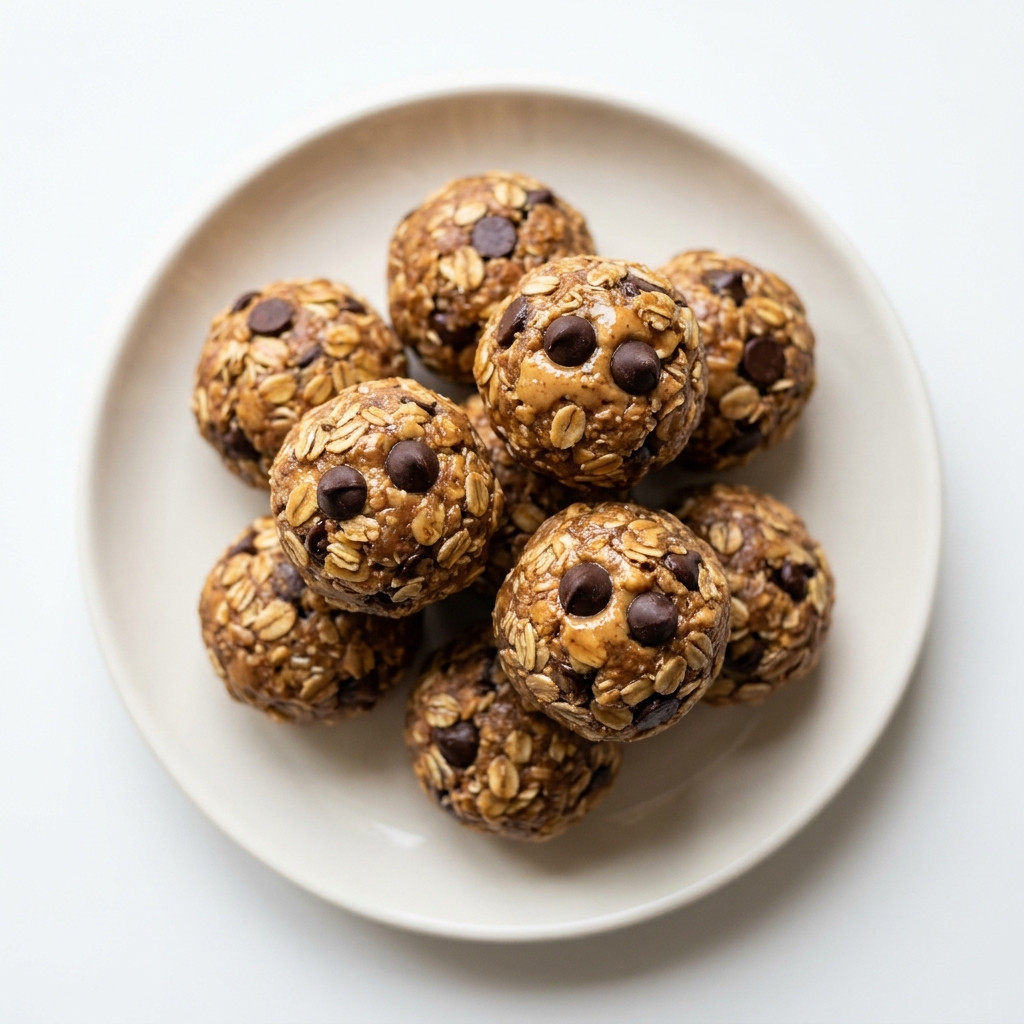 Dark Chocolate Peanut Butter Halloween Protein Bites, prepared as a finished Lila recipe