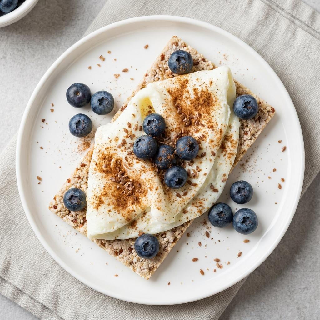 Berry Egg White Cinnamon Crispbread, prepared as a finished Lila recipe