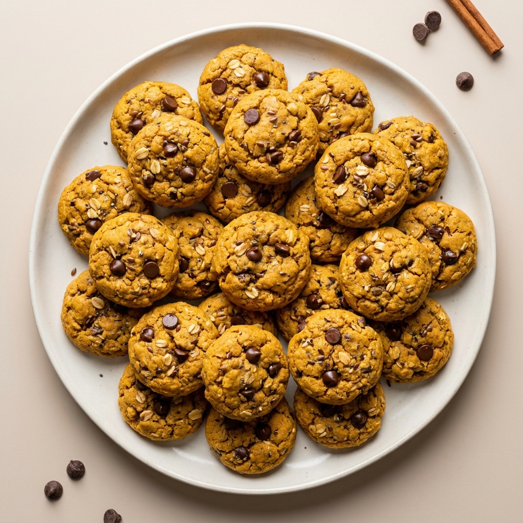 Pumpkin Spice Chocolate Chip Cookie Bites, prepared as a finished Lila recipe