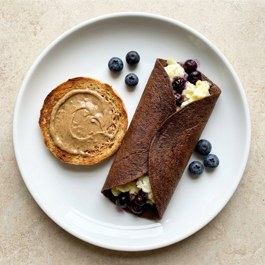 Toasted Grain-Free Round with Sweet Egg White Berry Wrap, prepared as a finished Lila recipe