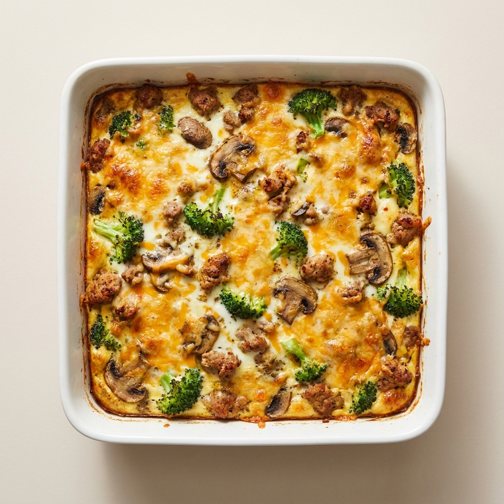 Mexican Ground Turkey and Egg White Casserole, prepared as a finished Lila recipe