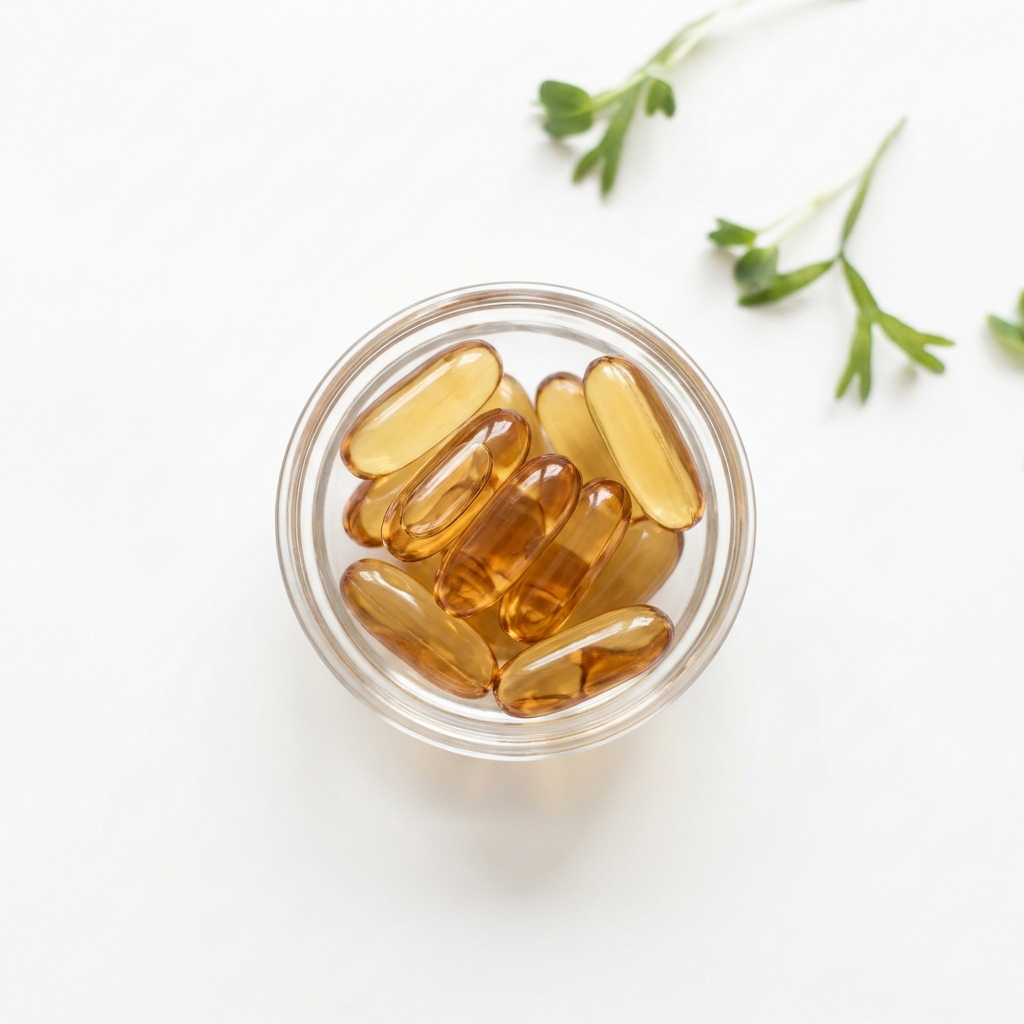 Unbranded presentation of Omega-3 DHA Supplement