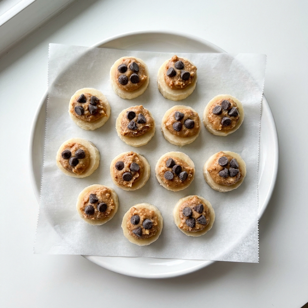 Frozen Peanut Butter Banana Bites, prepared as a finished Lila recipe