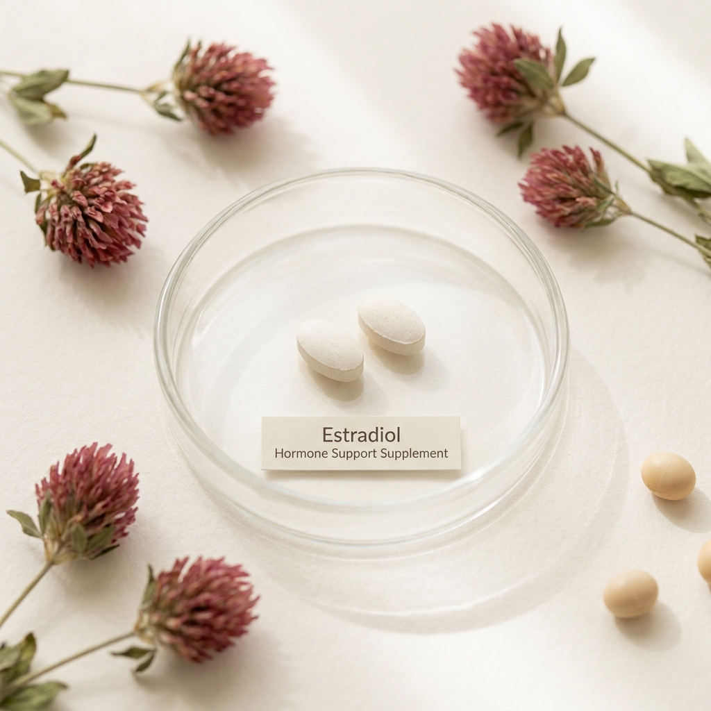 Unbranded presentation of Estradiol Hormone Support Supplement
